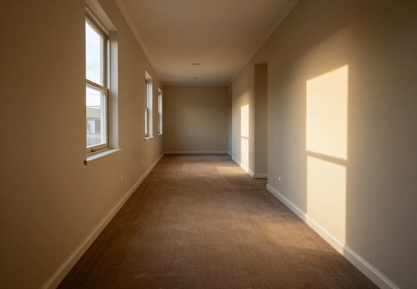Restored living room in Homebush West after flood cleanup